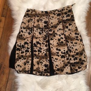 Allison Taylor flow skirt leopard print